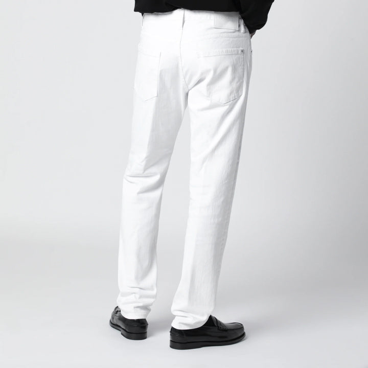 Dsquared2 - Teddy jeans in white stretch cotton denim