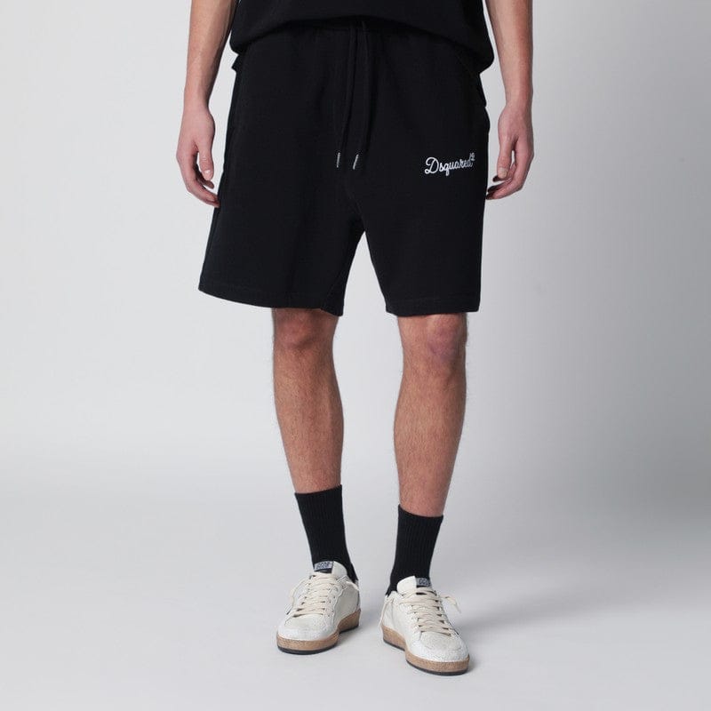 Shorts Dsquared2 - Black relaxed-fit cotton shorts - L Brand