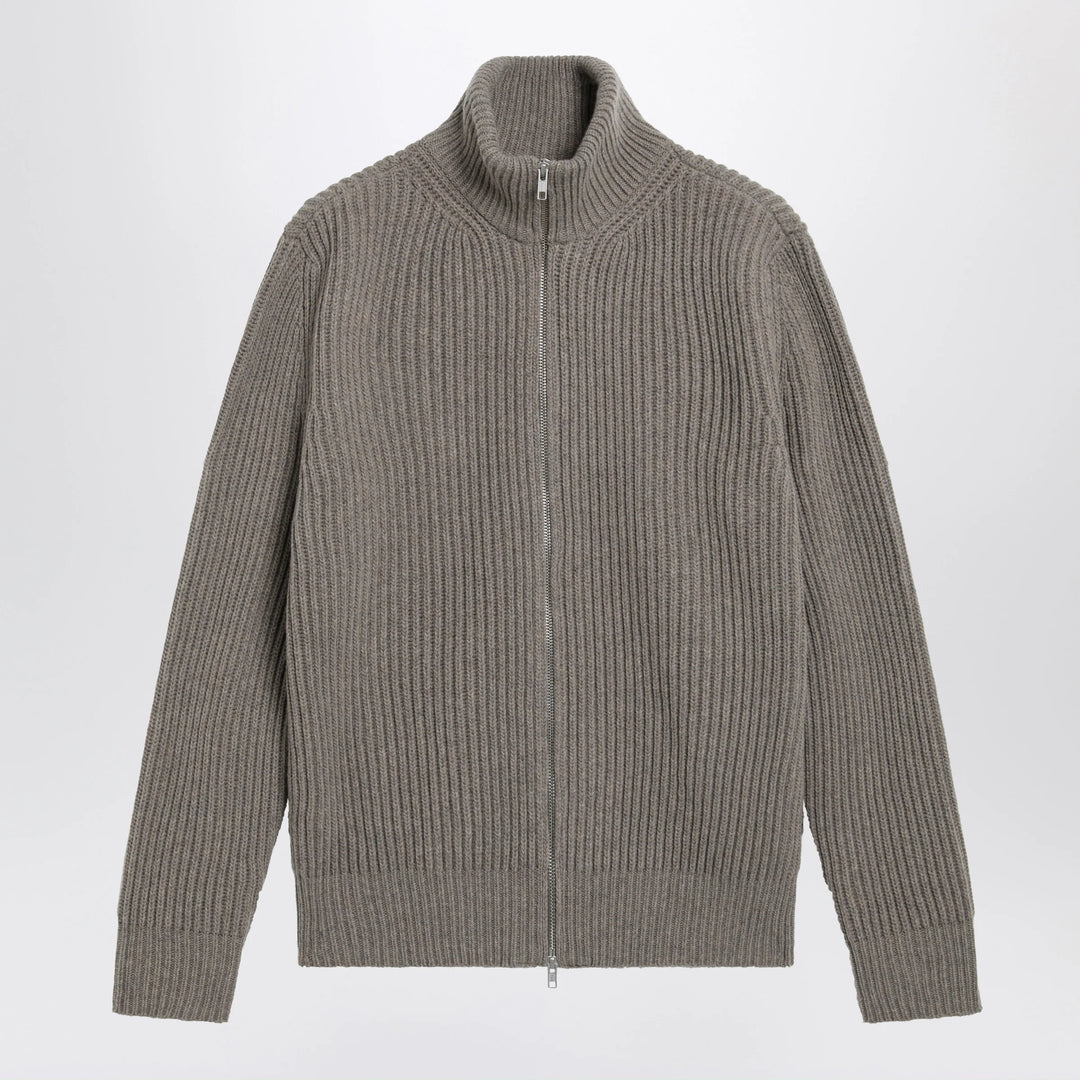 MM6 Maison Margiela - Beige mélange wool cardigan