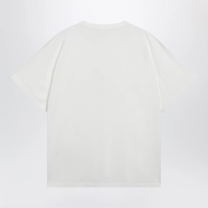 MM6 Maison Margiela - White cotton T-shirt with Numeric logo