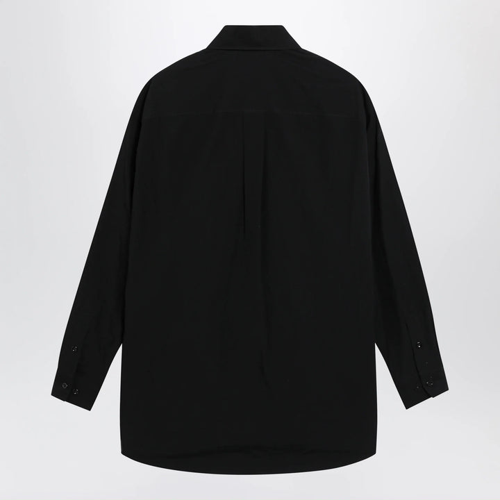 LEMAIRE - Long-sleeve shirt with chest pockets in black cotton