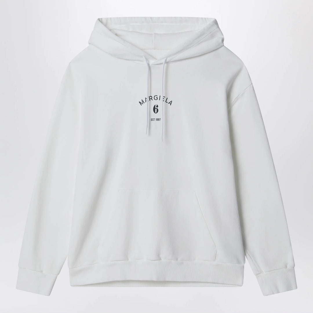 MM6 Maison Margiela - White cotton hoodie