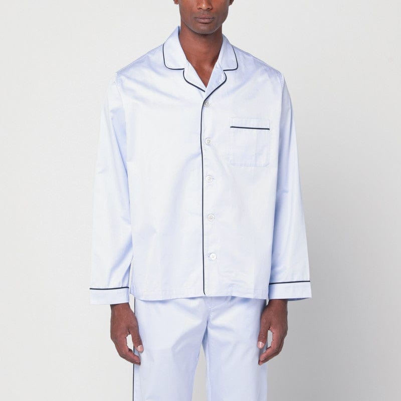 Underwear Tekla - Light blue pyjama shirt - S Brand