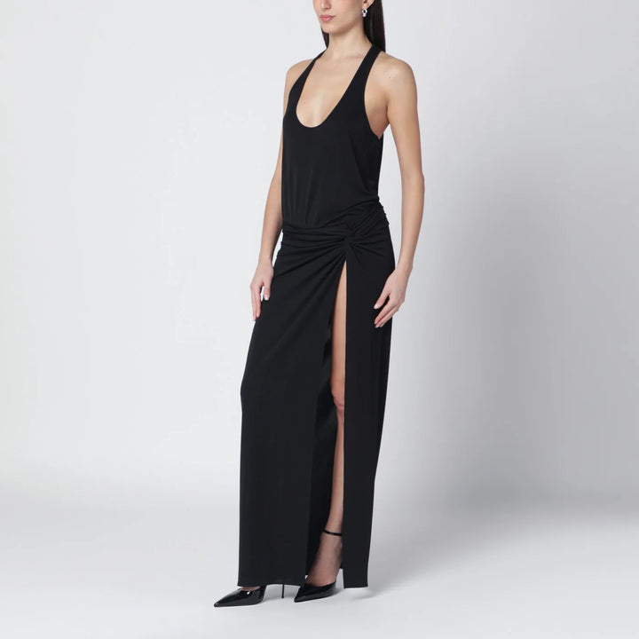 THE ANDAMANE - Black Juno dress with ruching