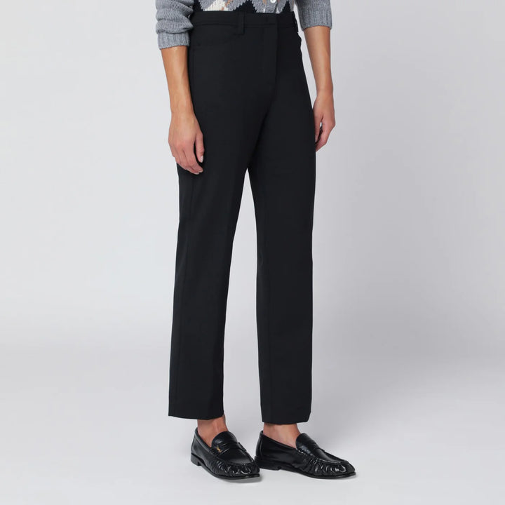 TheLatest - Black wool-blend trousers