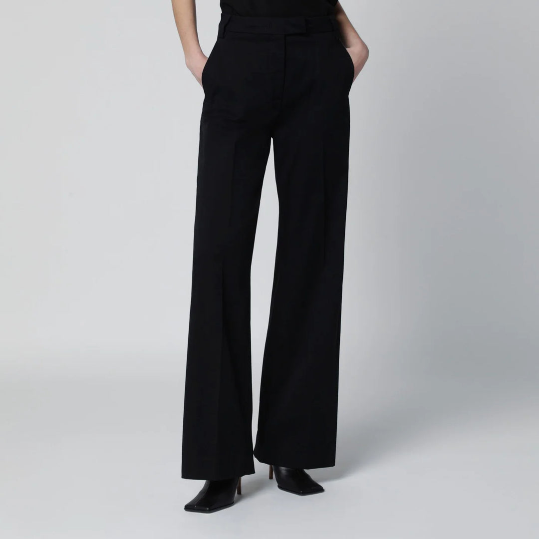 TheLatest - Black cotton palazzo trousers