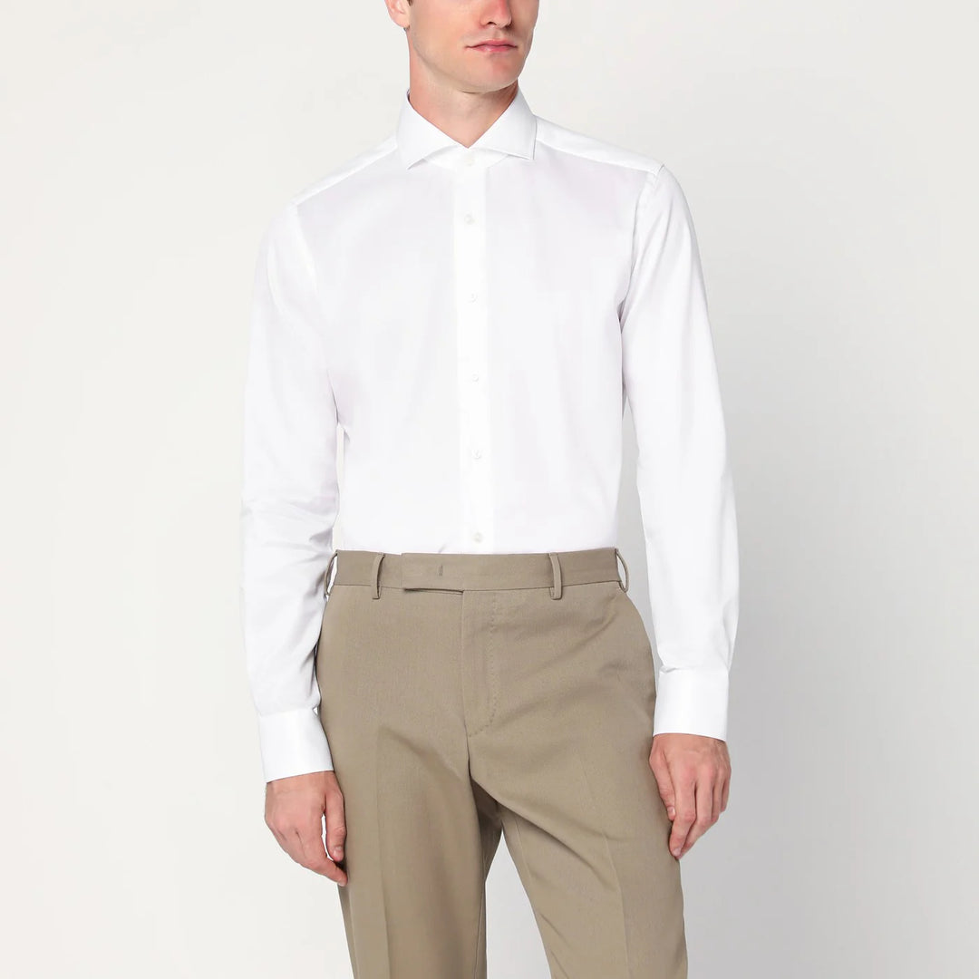 XACUS - White Travel cotton shirt