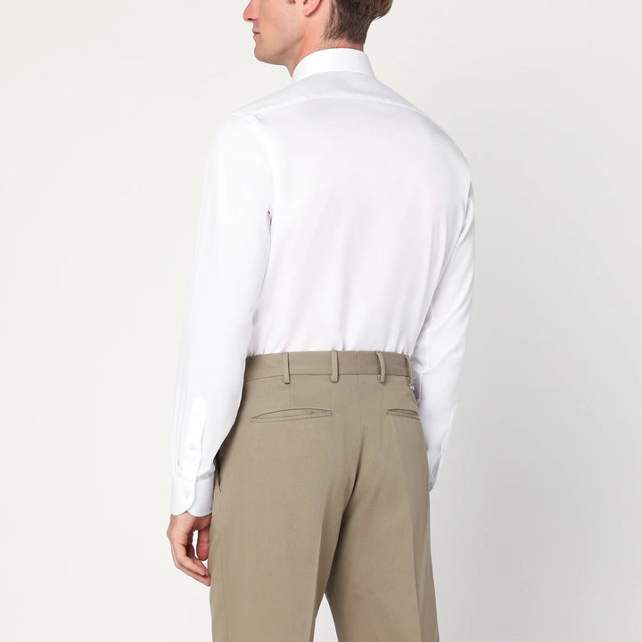 XACUS - White Travel cotton shirt