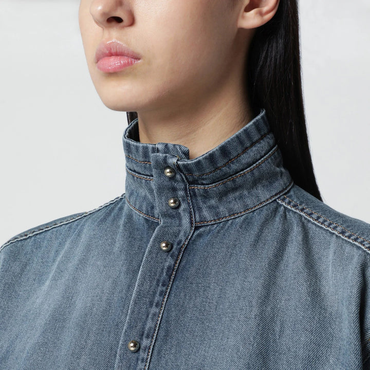 DARKPARK - Oversized short-sleeve denim shirt