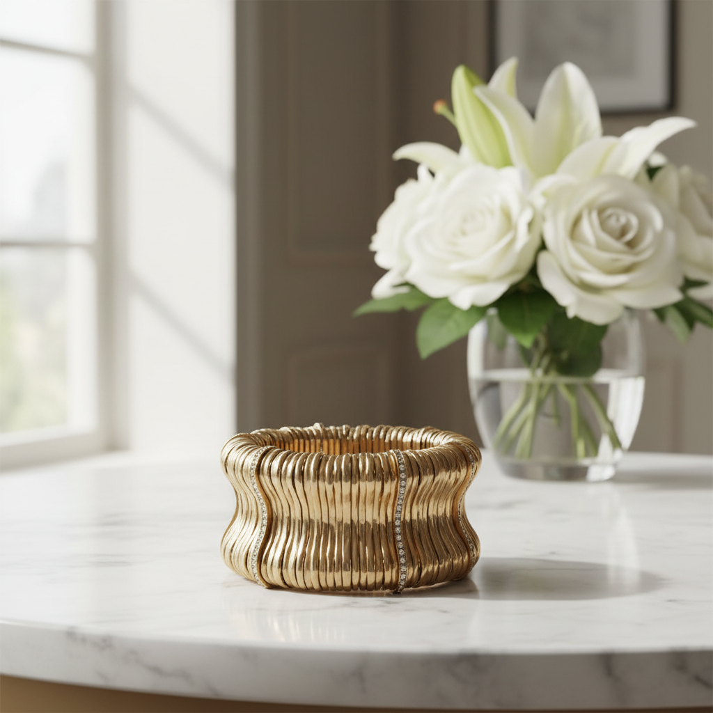 Allegra Bracelet – Marble &amp; Flowers