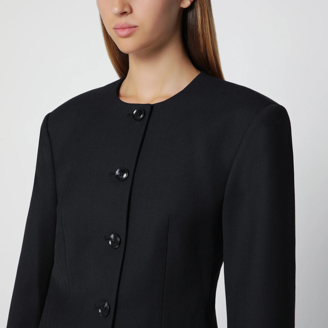 ANINE BING - Black Huda jacket in a wool blend Brand