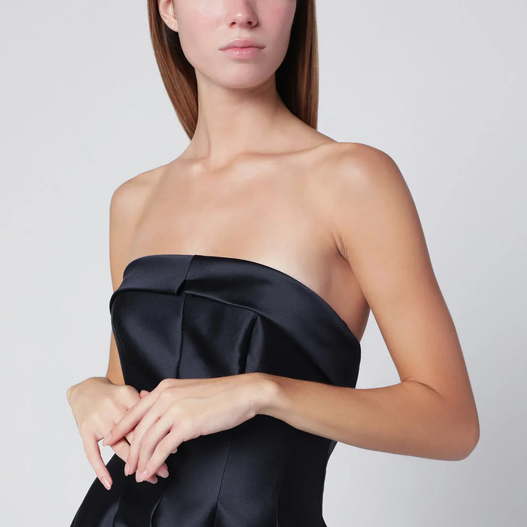 Alberta Ferretti - Blue evening dress in silk-blend mikado Brand Apparel &amp; Accessories 42  IT