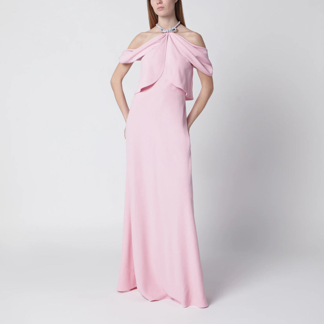 Alberta Ferretti - Long pink off-shoulder dress Brand Apparel & Accessories 40  IT