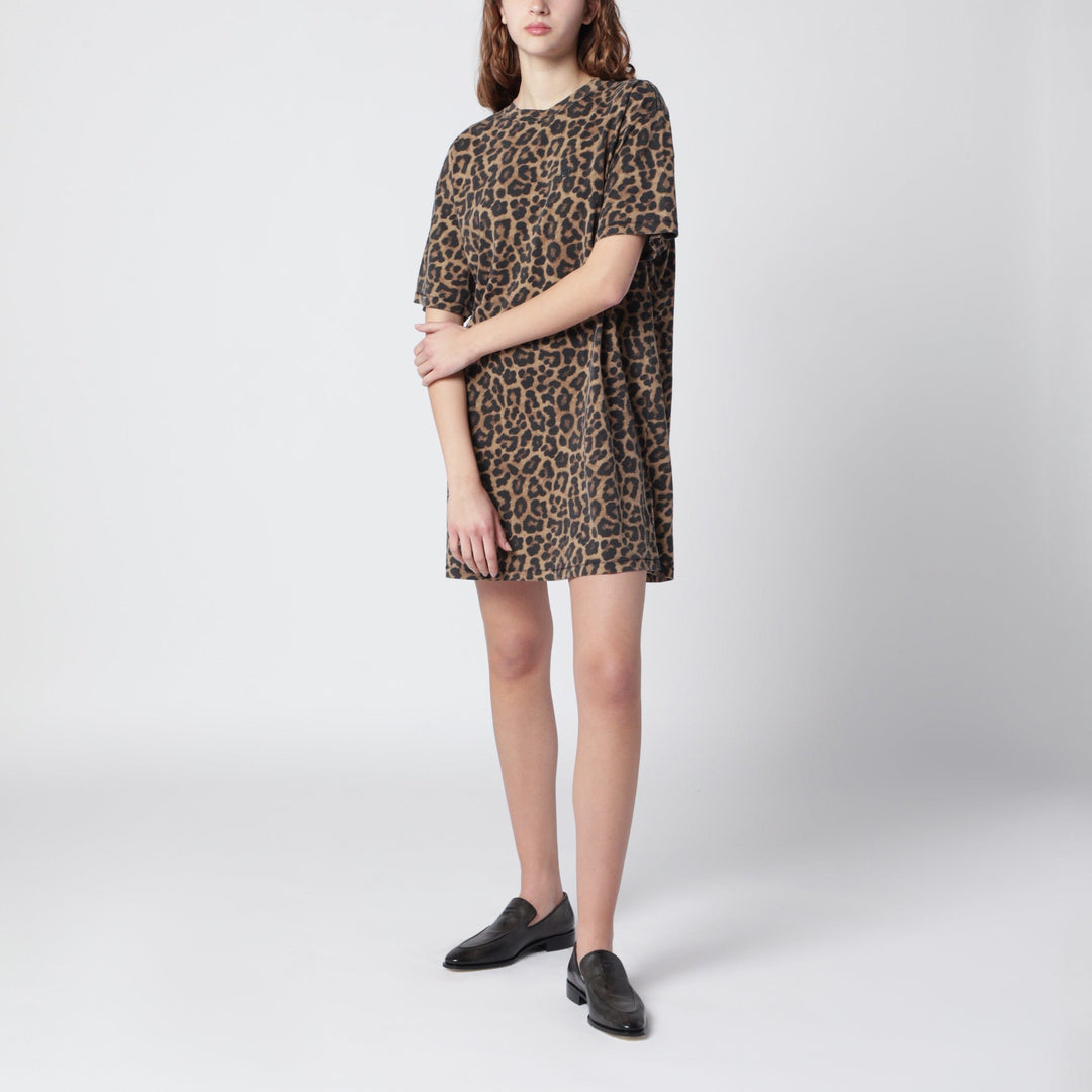 Apparel & Accessories ANINE BING - Beth mini dress in leopard-print cotton Brand