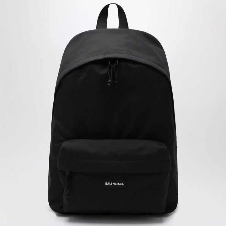 Balenciaga - Black Explorer backpack with logo patch Brand Apparel &amp; Accessories U