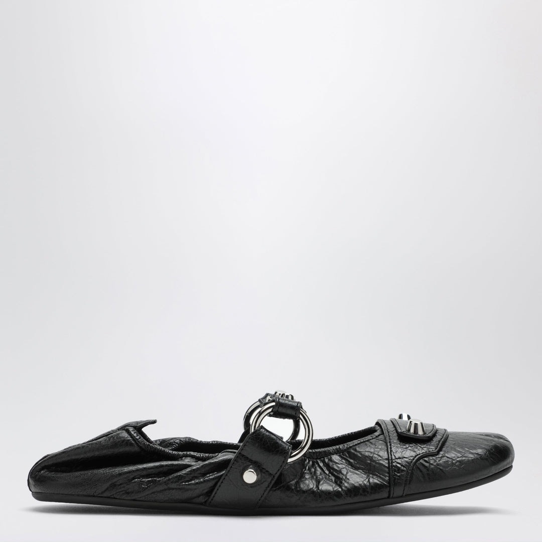 Apparel & Accessories Balenciaga - City black ballet flats in Arena lambskin leather Brand