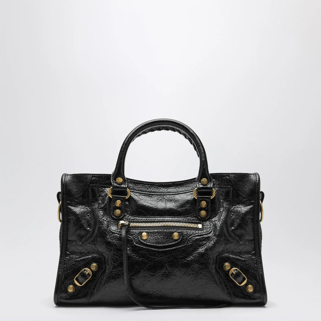 Balenciaga - Le City small bag in black/antique gold Brand Apparel &amp; Accessories TU