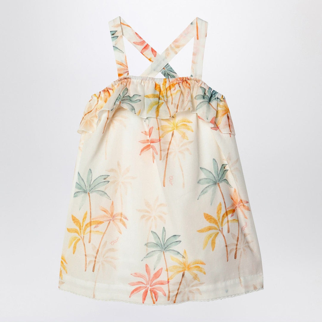 Apparel &amp; Accessories 9 Chloé - Ivory dress with multicolored pattern Brand