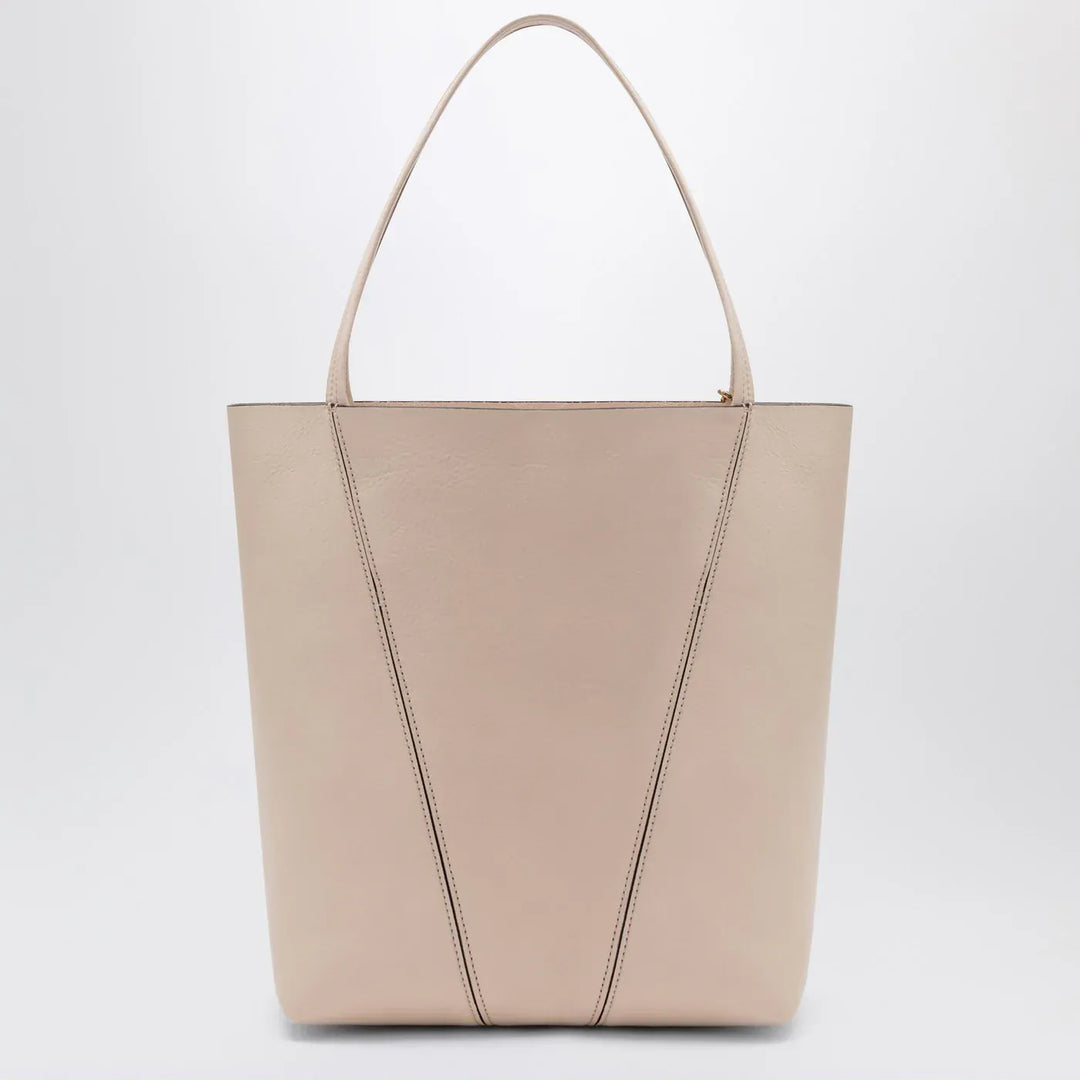 Chloé - Medium Chloé Spin tote bag in Cement Pink Brand Apparel &amp; Accessories TU