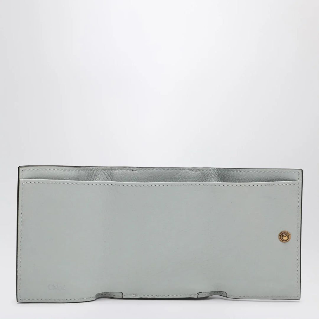 Chloé - Paddington mini trifold wallet in aqua blue leather Brand Apparel &amp; Accessories TU