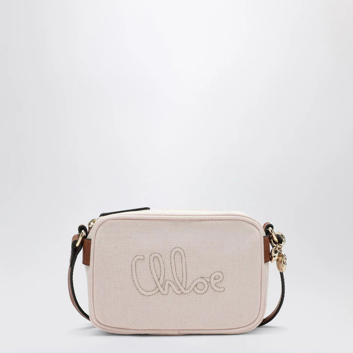 Chloé - Petal pink crossbody bag with logo embroidery Brand Apparel &amp; Accessories TU