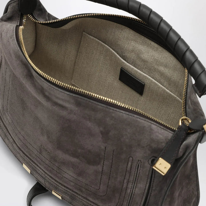 Chloé - Small brown suede Marcie bag Brand Apparel &amp; Accessories TU