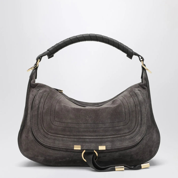 Chloé - Small brown suede Marcie bag Brand Apparel &amp; Accessories TU
