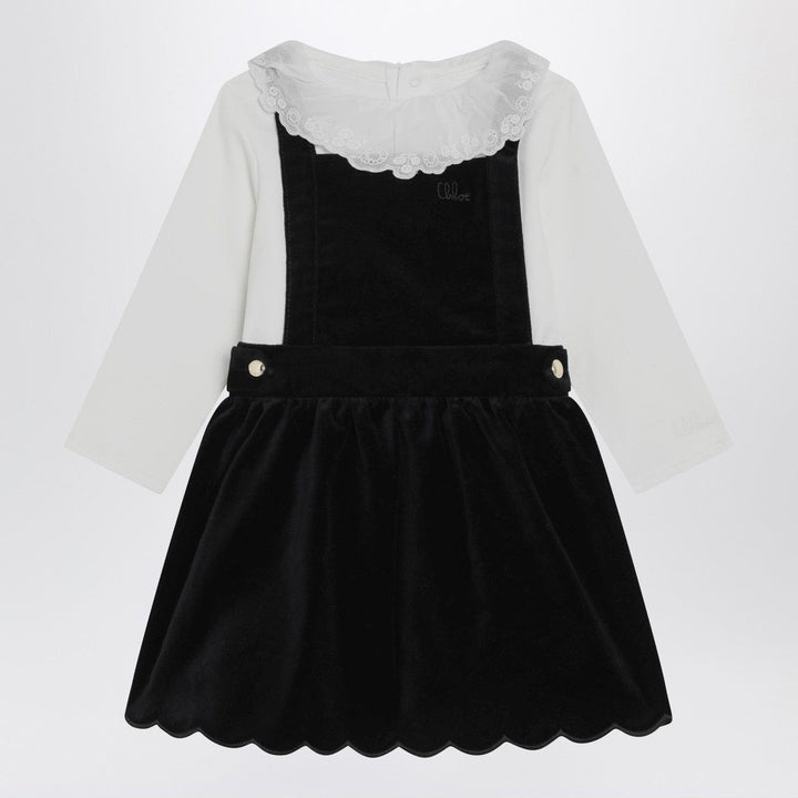 Apparel &amp; Accessories Chloé - White and blue velvet dress Brand
