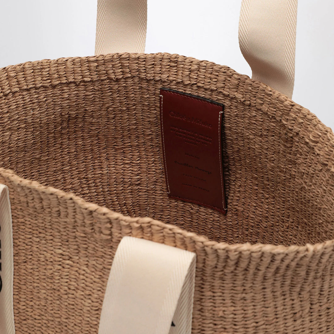 Chloé - Woody large basket bag with white ribbon Brand Apparel &amp; Accessories
