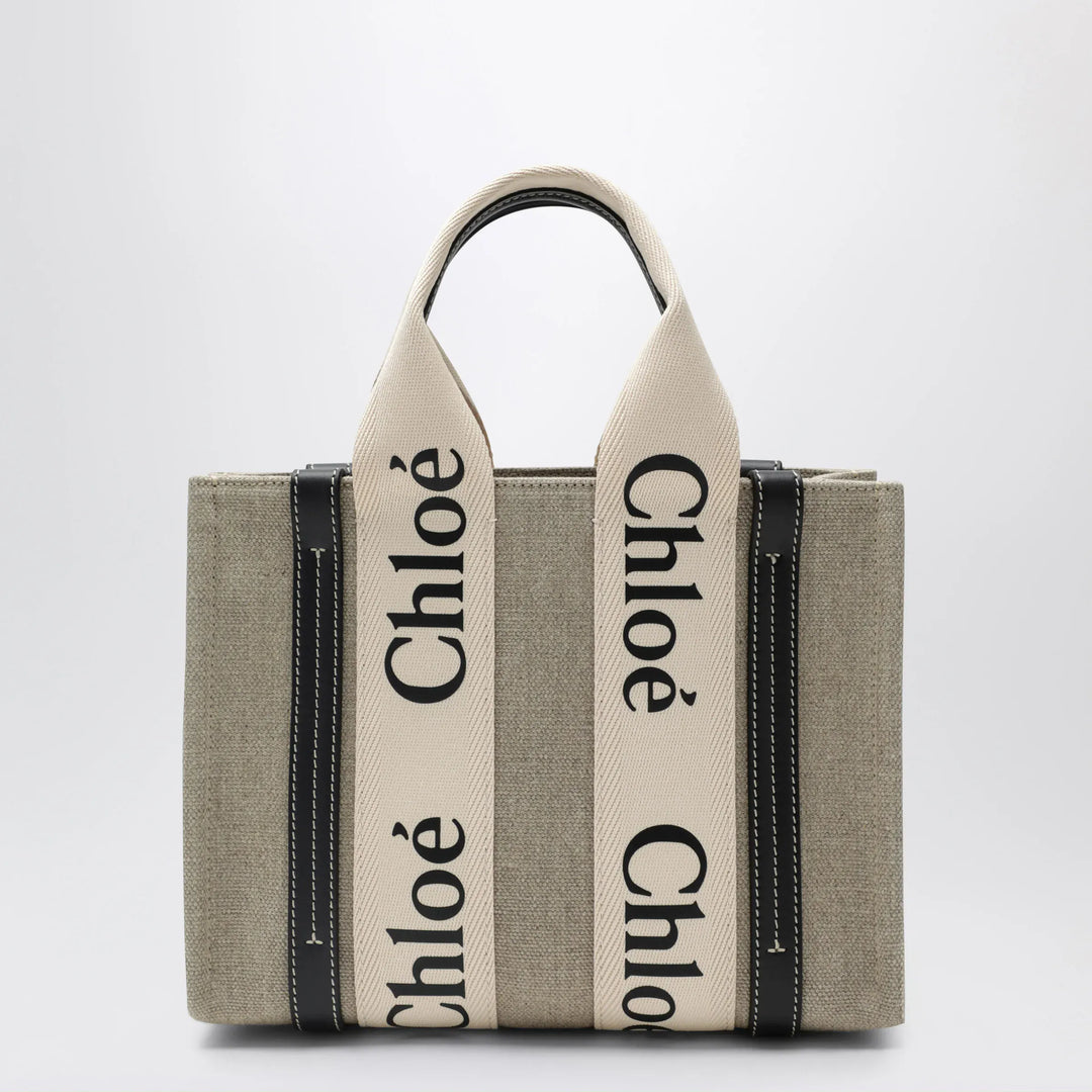Chloé - Woody little bag in beige canvas Brand Apparel &amp; Accessories TU