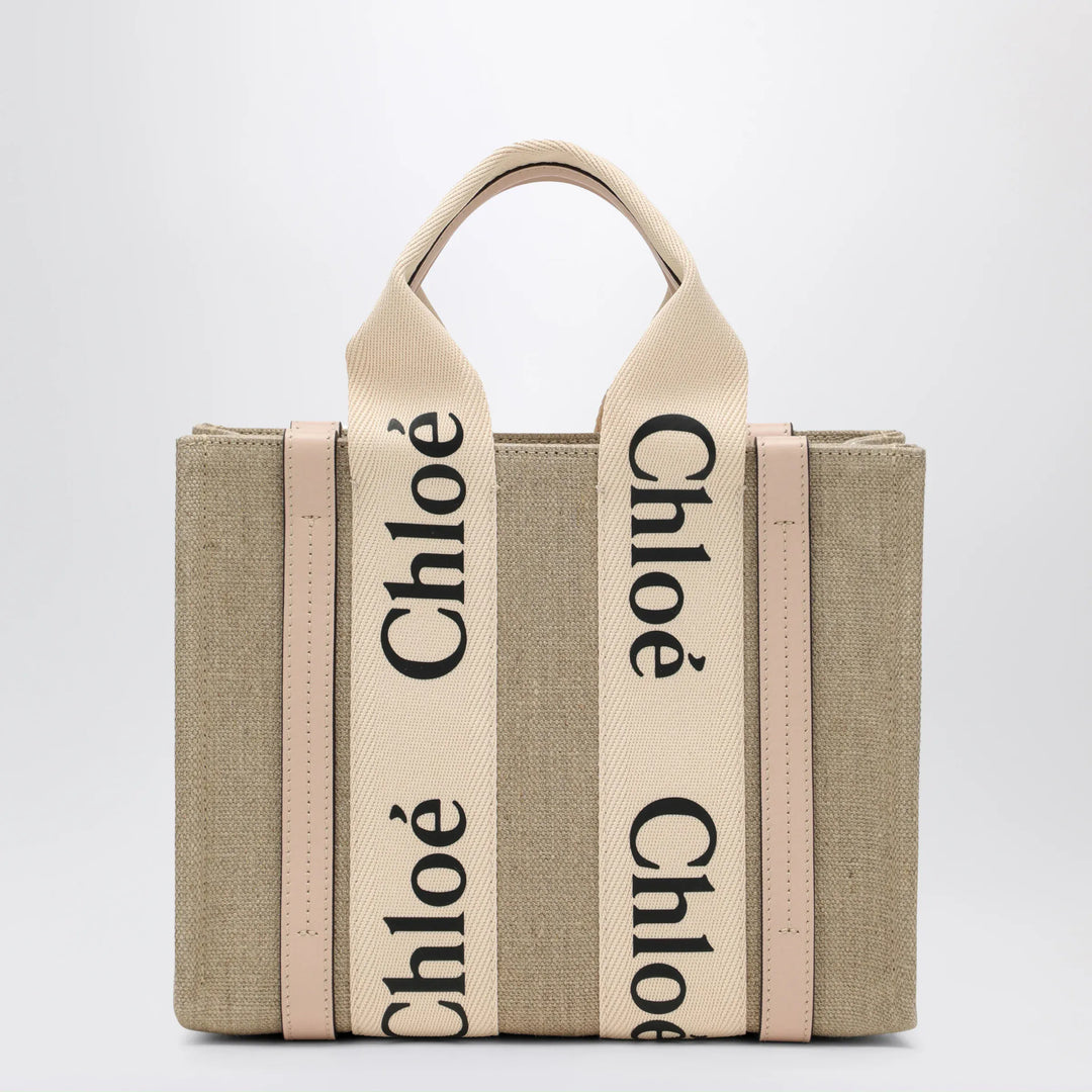Chloé - Woody little bag in beige canvas Brand Apparel & Accessories U