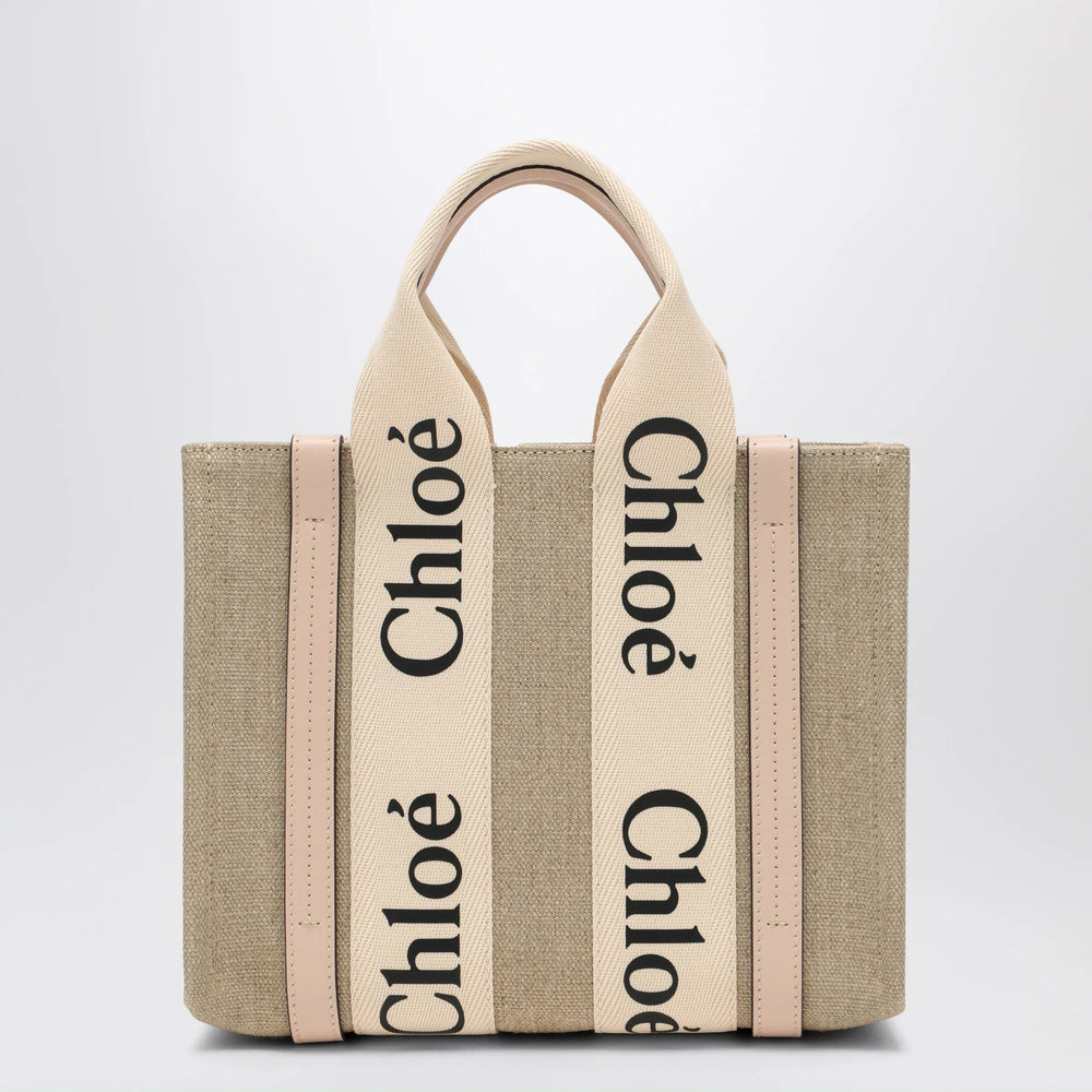 Chloé - Woody little bag in beige canvas Brand Apparel & Accessories U
