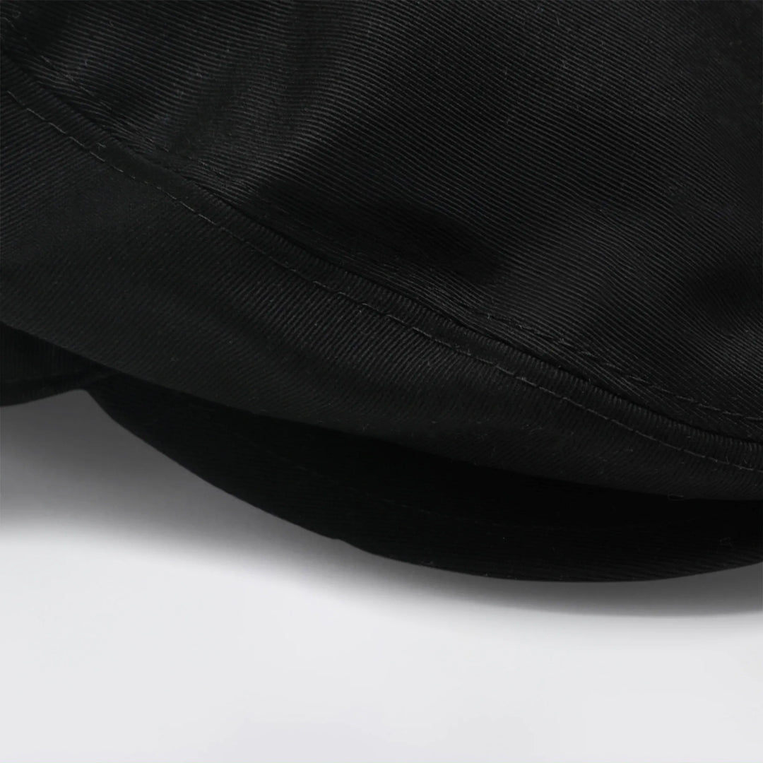 Dolce&amp;Gabbana - Black cotton gabardine flat cap Brand Apparel &amp; Accessories > Clothing Accessories > Hats 58 EU