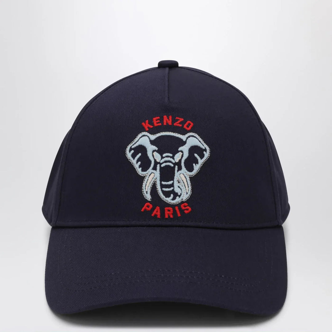 KENZO - Navy blue baseball cap with logo Brand Apparel & Accessories > Clothing Accessories > Hats 50 EU