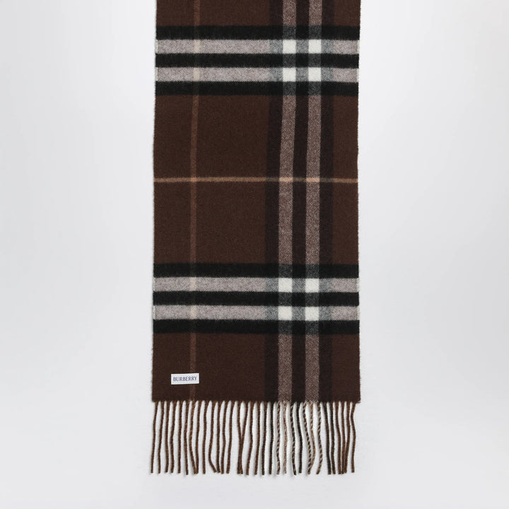 Burberry - Reversible Check cashmere scarf with EKD Brand Apparel &amp; Accessories > Clothing Accessories > Scarves &amp; Shawls TU