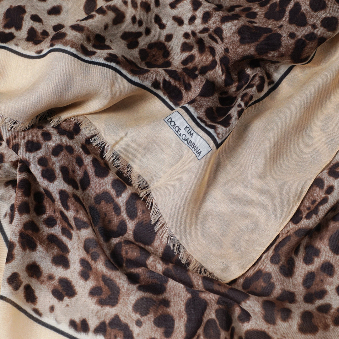 Dolce&amp;Gabbana - Kim leopard-print modal and cashmere scarf, nude Brand Apparel &amp; Accessories > Clothing Accessories > Scarves &amp; Shawls TU