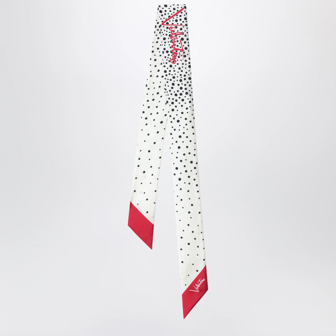 Valentino Garavani - Little Stars Starry bandeau scarf in silk, vanilla red Brand Apparel &amp; Accessories > Clothing Accessories > Scarves &amp; Shawls TU