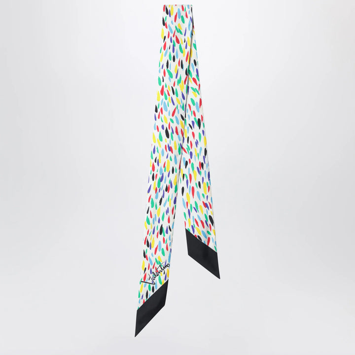 Valentino Garavani - Silk bandeau scarf with multicolor print Brand Apparel &amp; Accessories > Clothing Accessories > Scarves &amp; Shawls TU