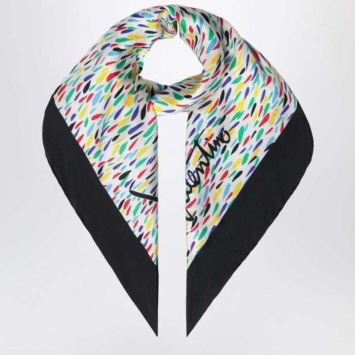 Valentino Garavani - Silk scarf with multicolor print Brand Apparel &amp; Accessories > Clothing Accessories > Scarves &amp; Shawls