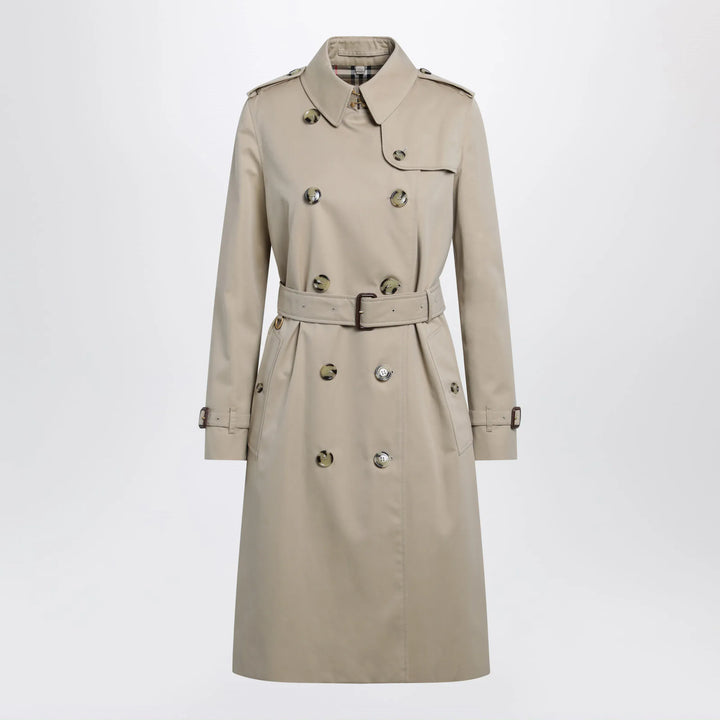 Burberry - Long Kensington Heritage cotton trench coat in honey Brand Apparel &amp; Accessories > Clothing > Outerwear > Coats &amp; Jackets 6 UK