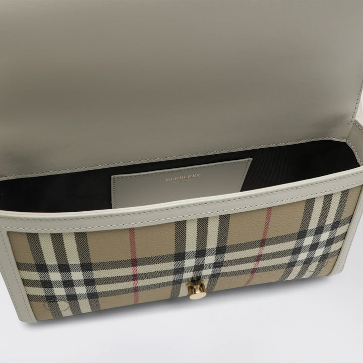 Burberry - Note small shoulder bag in coated cotton beige Brand Apparel &amp; Accessories > Clothing > Outerwear > Coats &amp; Jackets TU