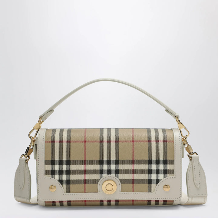 Burberry - Note small shoulder bag in coated cotton beige Brand Apparel &amp; Accessories > Clothing > Outerwear > Coats &amp; Jackets TU