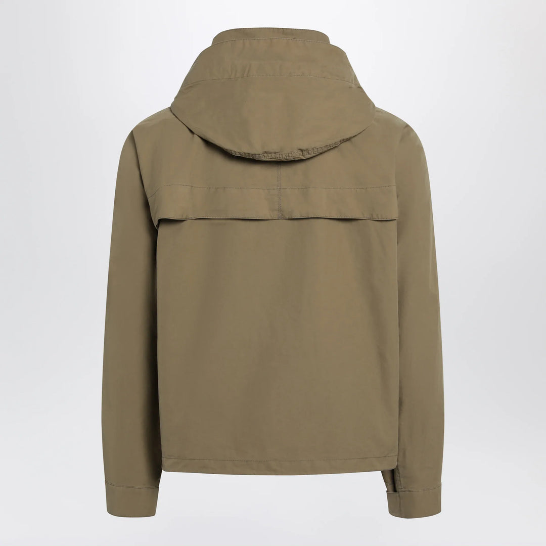 LEMAIRE - Short hooded parka in khaki cotton Brand Apparel &amp; Accessories > Clothing > Outerwear > Coats &amp; Jackets