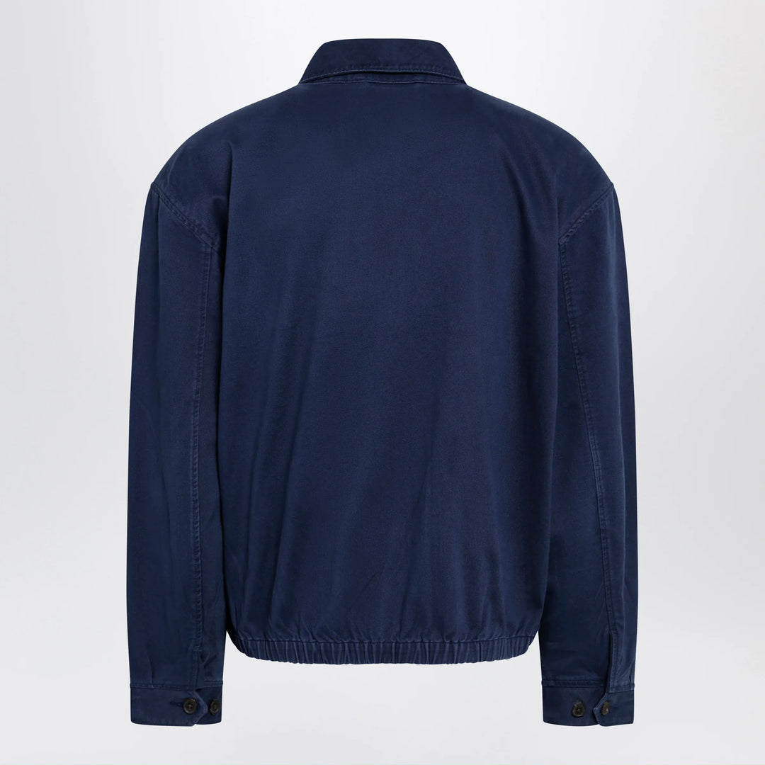 Polo Ralph Lauren - Navy blue zip-up jacket in cotton Brand Apparel &amp; Accessories > Clothing > Outerwear > Coats &amp; Jackets