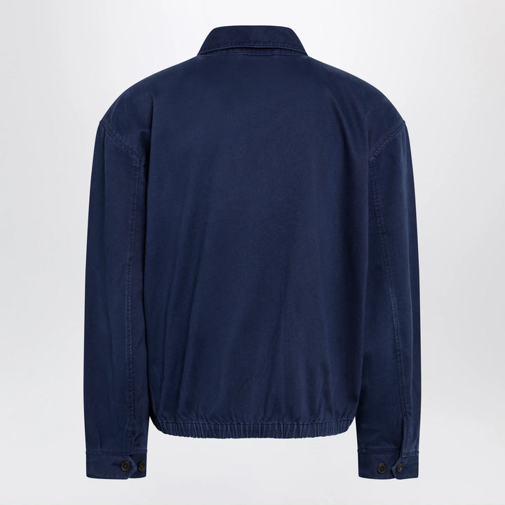 Polo Ralph Lauren - Navy blue zip-up jacket in cotton Brand Apparel &amp; Accessories > Clothing > Outerwear > Coats &amp; Jackets