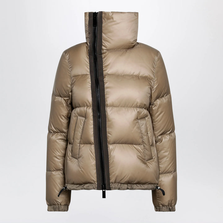 Sacai - Beige down jacket with asymmetrical zip Brand Apparel &amp; Accessories > Clothing > Outerwear > Coats &amp; Jackets 2