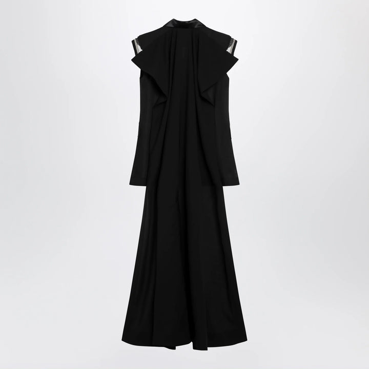 Sacai - Black wool organza vest Brand Apparel &amp; Accessories > Clothing > Outerwear > Vests 2
