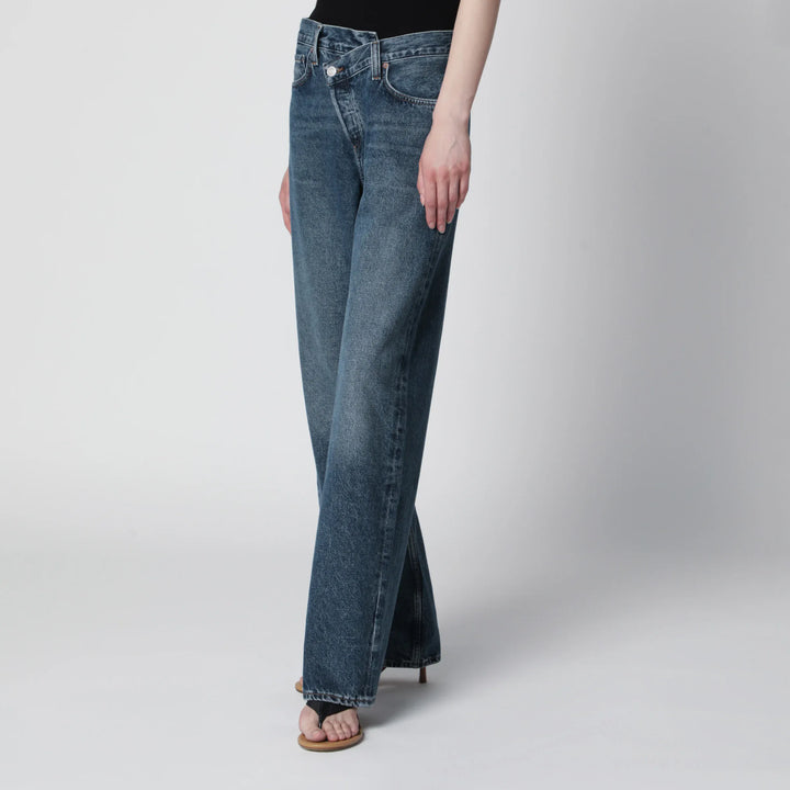 AGOLDE - Arc Criss Cross jeans in dark indigo denim Brand Apparel &amp; Accessories > Clothing > Pants