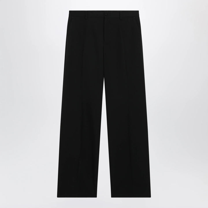 Dolce&amp;Gabbana - Straight-leg tailored wool trousers in black Brand Apparel &amp; Accessories > Clothing > Pants 48 IT
