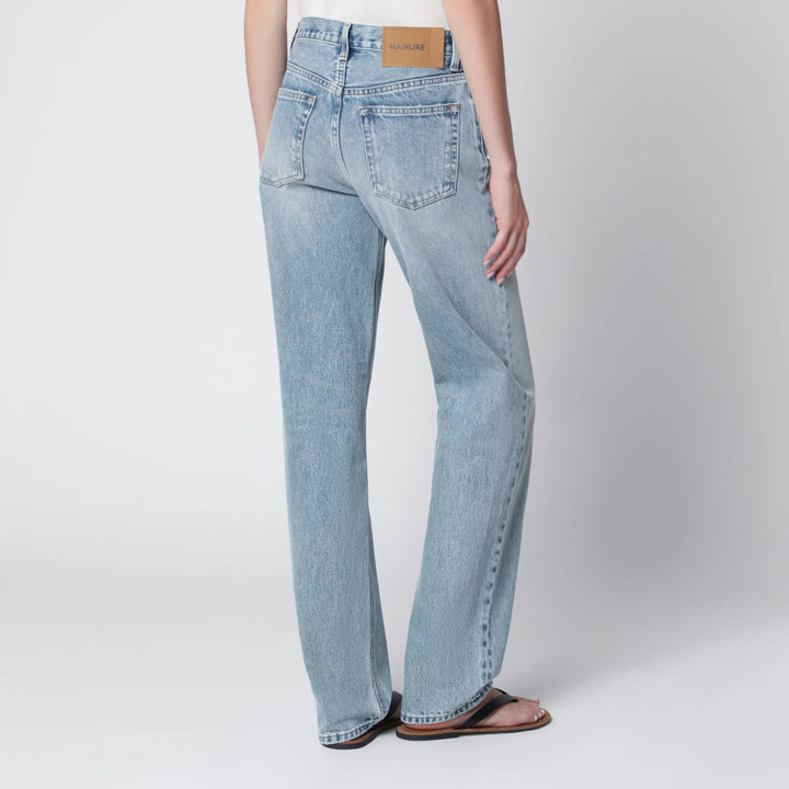 HAIKURE - Lisa straight-leg jeans in cotton denim, light blue Brand Apparel &amp; Accessories > Clothing > Pants